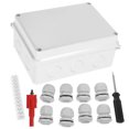 thumbnail image 4 of PAMINGONO 1Set Waterproof Outdoor Electrical Junction Box with PP Material 11.8x4.7x2.8in, 4 of 8