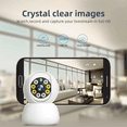 thumbnail image 4 of 360 Degree Monitoring Camera 1080P TUYA Wireless WiFi Baby Monitor 3MP Rotation Smart Home Phone Remote Night Vision Indoor IP Surveillance AI Detect Automatic Tracking Security, 4 of 9