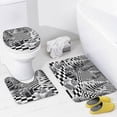 thumbnail image 4 of Bathroom Rugs 4 Piece with Shower Curtain Sets , Autumn Landscape Pattern Printed on Bathroom Rug and Shower Curtain Sets, Suitable for Small Gym Guest Bath, 72 x 72 inches, 4 of 8