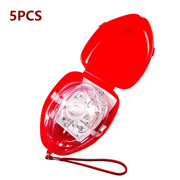 1-20PCS Professional First Aid CPR Breathing Mask Protect Rescuers Artificial Respiration Reuseable With One-way Valve Tools
