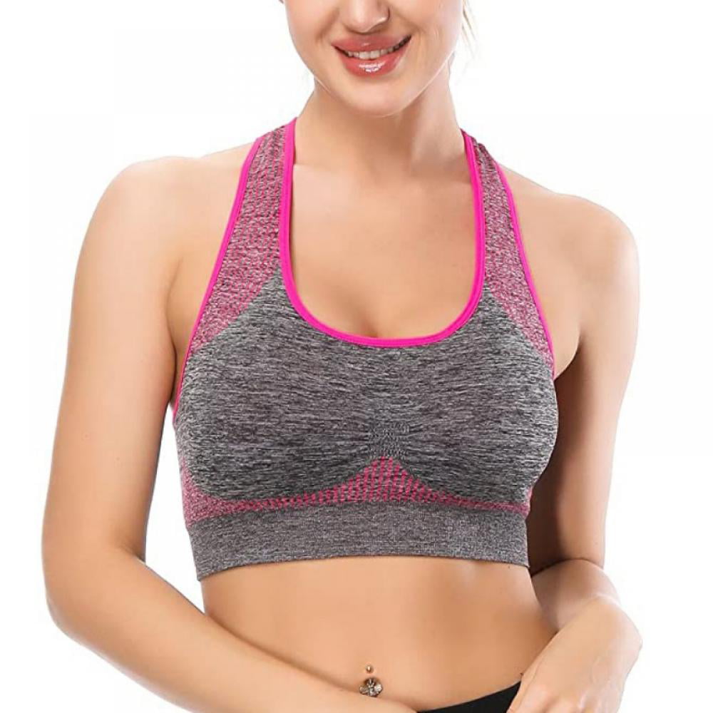 Details about   Women's Quick Dry Breathable Polyester Seamless Padded Quick Dry Yoga Brassieres 