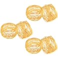 thumbnail image 1 of Napkin Rings Set of 6 for Dinner Parties, Dining Table Decoration Handmade Napkin Holder (Gold), 1 of 7