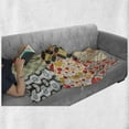 thumbnail image 5 of Vintage Soft Flannel Fleece Throw Blanket, Mosaic Retro Style Patterns Diagonal Geometrical Shapes Abstract Design Print, Cozy Plush for Indoor and Outdoor Use, 60" x 80", Multicolor, by Ambesonne, 5 of 5