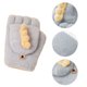 thumbnail image 3 of Guantes convertibles con parte superior abatible para niños, con estampado de frijoles de azúcar, cálidos guantes de punto sin dedos para niños y niñas de 6 a 12 años, 3 of 5