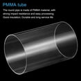 thumbnail image 4 of Unique Bargains Acrylic Pipe Clear Rigid Round Tube 96mm ID 100mm OD 6" for Lamps and Lanterns Water Cooling System, 4 of 6