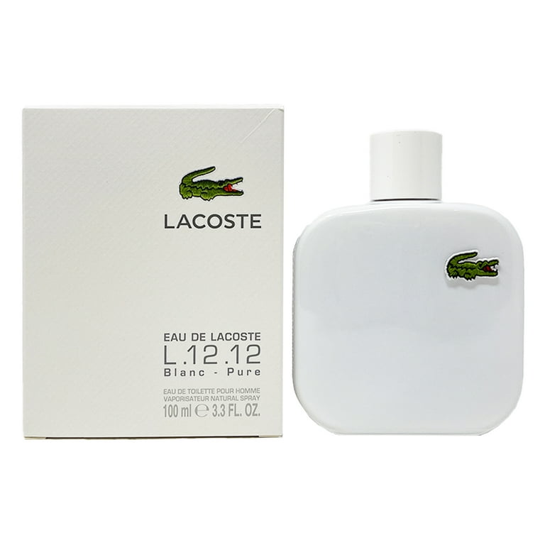 voldsom Fortære Fruity Eau De Lacoste L.12.12 Blanc-Pure By Lacoste EDT For Men 3.3 oz / 100 ml  *Sealed* - Walmart.com
