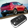 thumbnail image 4 of Funda con tapa para mando a distancia de 3 botones, compatible con KIA Rondo Sportage Soul Rio Jadeshay A, 4 of 8