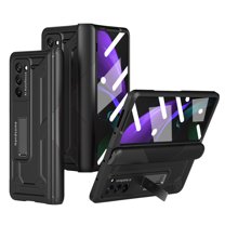 Dteck Case for Galaxy Z Fold 2 Hybrid Hard PC with Build in Stand, Ultra-Thin Anti-Scratch Shook-Proof for Samsung Z Fold 2 5G(2020) Folding Screen Stylish Cover Case,Black