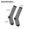 thumbnail image 5 of Balery Airplane Routes Around The World Printed Novelty Socks Men's Women's Crew Socks Sports Socks Knee High Socks Cotton Socks Quirky and Cool Socks, 5 of 9