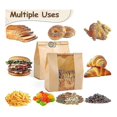 thumbnail image 3 of 70 Pcs Bread Bags for Homemade Bread with Window Sourdough, Paper Bread Bags with 75 Sealing Stickers for Bakers, 3 of 5