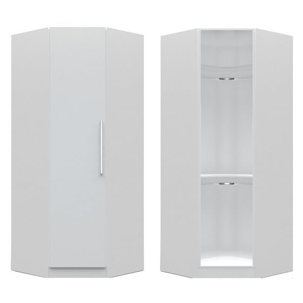 Manhattan Comfort Chelsea Corner Armoire Com Manhattan Comfort Chelsea Corner, Corner Armoire Wardrobe