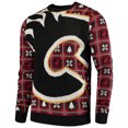 thumbnail image 2 of Calgary Flames NHL Big Logo Checker Ugly Christmas Sweater, 2 of 2
