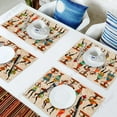 thumbnail image 5 of 4/6pcs Set Table Mats Ethnic African Women Printed Cotton Linen Table Napkin Kitchen Accessories Home Party rative Placemats, 5 of 6
