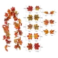 thumbnail image 4 of 2 Pack Fall Garland Maple Leaf, 5.8Ft/Piece Hanging Vine Artificial Autumn Foliage Thanksgiving Decor for Wedding Fireplace Party, 4 of 5