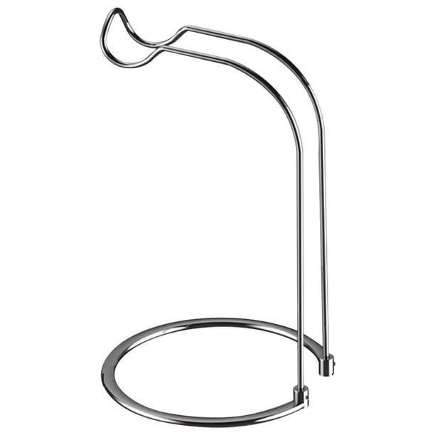 Carrete de pesca desmontable con soporte de acero inoxidable resistente a la oxidación, altura 9,8 pulgadas Plata