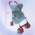 thumbnail image 3 of The New York Doll Collection Light Denim Print Baby Doll Stroller for Kids, Girls, Boys, 3 of 5
