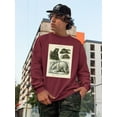thumbnail image 2 of Brown Bearm. Polar Bear Sweatshirt Men -Sydenham Edwards Designs, Male x-Large, 2 of 4
