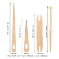 thumbnail image 5 of Necvior 7 Pcs/Set Hand Weaving Stick Set DIY Hand Crafts Tool Kit for Adults Teens, 5 of 6