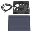 thumbnail image 2 of Fugacal Solar Panel Cooling Fan,Solar Powered Fan,5W Solar Panel Board with Ventilation Fan for Greenhouse Pet House Kennel Cooling, 2 of 9