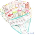 thumbnail image 3 of Emy Dola Girls and Toddler Underwear, Cotton Knit Tagless Brief, Hipster, and Bikini Panties, 12 packs in Random Color, 3 of 8