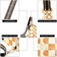 thumbnail image 6 of FORMRS Womens Crossbody Sling Bag Travel Daypack Shoulder Chest Backpack, Orange Checkered Pattern, 6 of 7