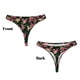 thumbnail image 3 of Balery Rose Flowers Tangas de Algodón para Mujer con Estampado – Ropa Interior Sexy, Transpirable, G-string-Small, 3 of 6
