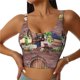 thumbnail image 1 of Balery Bottle Glass Red Wine Sujetadores deportivos con espalda cruzada para mujer, acolchados, sin costuras, de alto impacto, ideales para yoga, gimnasio, entrenamiento y fitness.-, 1 of 8