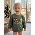 thumbnail image 3 of RUINIXCW Toddler Baby Boy Girl Christmas Sweatshirts Just A Jolly Goose Outfit Fall Winter Sweatshirt Clothes Goose Embroidery Long Sleeve Pullover Tops, 3 of 8