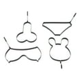 thumbnail image 3 of 4PCS Pancake Mold Egg Ring Anti Scalding Handle Stainless Steel Anti Stick Heat Resistant Cooking Shaper for Kitchen DIY, 3 of 19