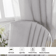 thumbnail image 4 of MKHILL Light Grey Sheer Curtains 120 Inches Long 2 Panels Set, Light Filtering Privacy for Living Room/Bedroom, Semi Transparent Voile Rod Pocket Window Treatment, Each 42" W x 120" L, 4 of 9