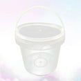thumbnail image 2 of 2 Pcs Seau à Main en Plastique de Qualité Alimentaire 2L Seau de Rangement Rond Transparent Réservoir de Stockage de Crème Glacée avec Couvercle, 2 of 8
