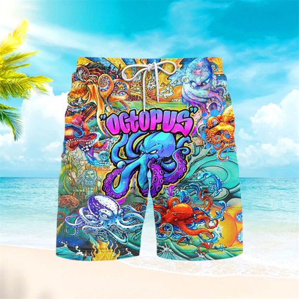 Pantalones cortos de playa con estampado 3D para hombre, ropa informal de animales, tiburón, ballena, Mar submarino, Harajuku, para correr Fivean unisex