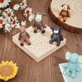 thumbnail image 4 of Clay Figurines Display Trays Pottery Modeling Tray Skewer Holder Oak Wooden Display Board Round Food Display Clay Figurines Holder for DIY Craft Pottery Clay Model and Food Pick Displays Wood, 4 of 6