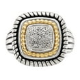 thumbnail image 5 of Shey Couture  Sterling Silver with 14K Accent Antiqued Diamond Ring, 5 of 7