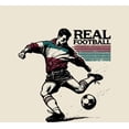 thumbnail image 4 of "Real Football" Sports Back to School Adult Natural Crew Neck Short Sleeve Tee-Medium, 4 of 4