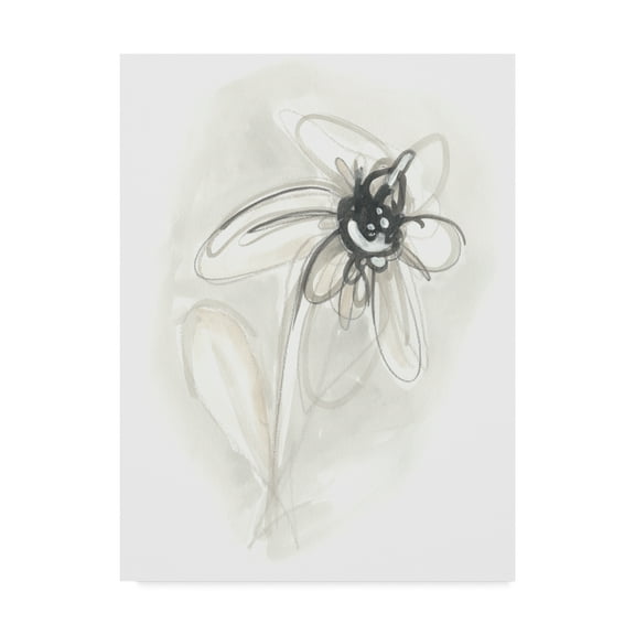 Trademark Fine Art 'Neutral Floral Gesture V' Canvas Art by June Erica Vess