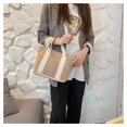 thumbnail image 4 of Women Straw Bags Summer Beach Large Tote Bag Handmade Woven Shoulder Crossbody Handbag Weaving Shoulder Bag Purse Straw Handbag, 4 of 5