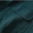 thumbnail image 6 of JGGSPWM Women's Sleeveless Linen Blend Vest, Button Down Casual Loose Lightweight Solid Regular Blazer Vests with Pockets Green M, 6 of 8
