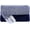 Navy, variant on Handwoven Natural Cotton Throw Blankets (Set of 2) - 50''x60'' All Season