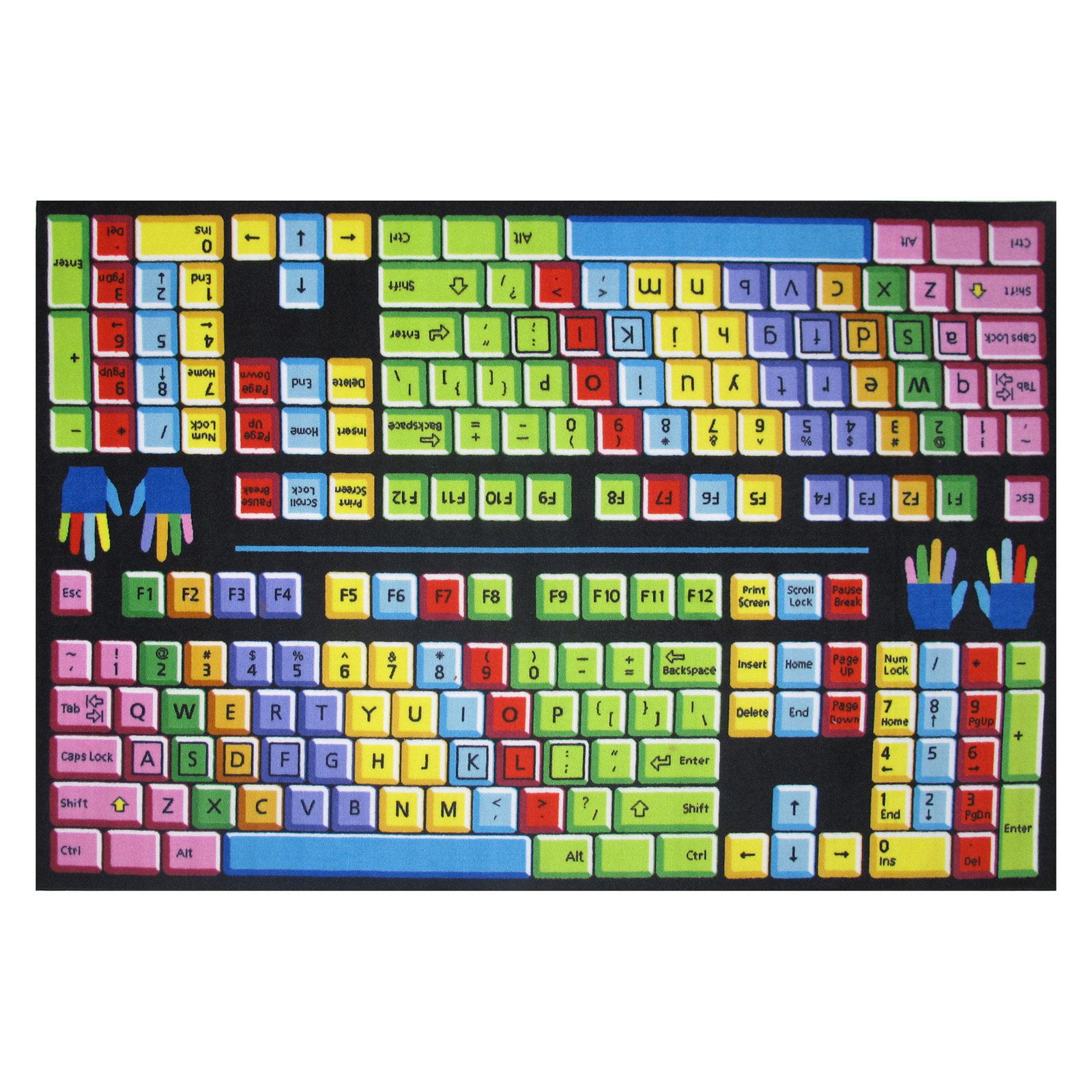 Fun Rugs Fun Time FT100 Keyboard Area Rug Multicolor