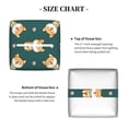 thumbnail image 5 of KLL Cute Shiba Print Tissue Box Cover,Leather Tissue Holder Square Facial Tissue Case Facial Paper Organizer Dispenser for Bathroom, Vanity Countertop, 5 of 7