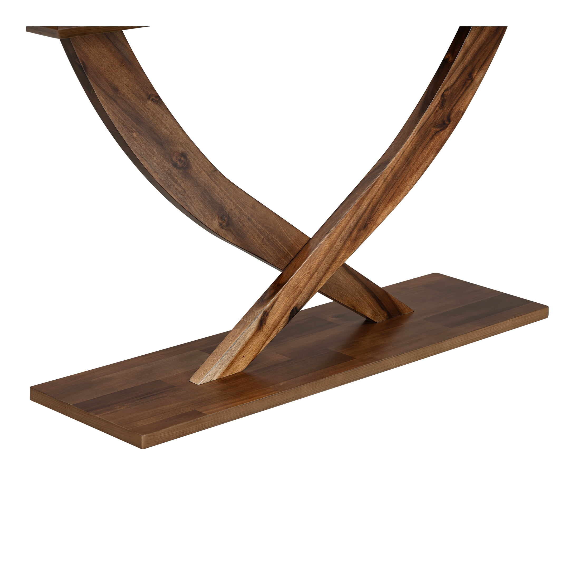 Christopher Knight Home 57 inch Brown Minimalist Side Table with Cross-Leg Design