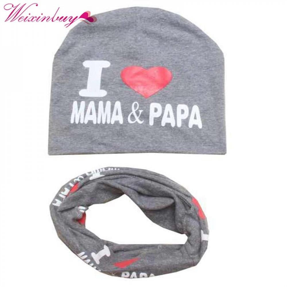 Tmrow 1PC Baby Toddler Cotton Cap I Love Mama/Papa Printed Soft Beanie Hat,Gray,I Love Mama Tmrow 1PC Baby Toddler Cotton Cap I Love Mama/Papa Printed Soft Beanie Hat,Gray,I Love Mama