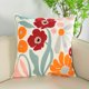 thumbnail image 4 of 1 funda de almohada con bordado de flores sin relleno, funda de almohada decorativa de lona moderna para sala de estar, decoración del hogar, 4 of 4