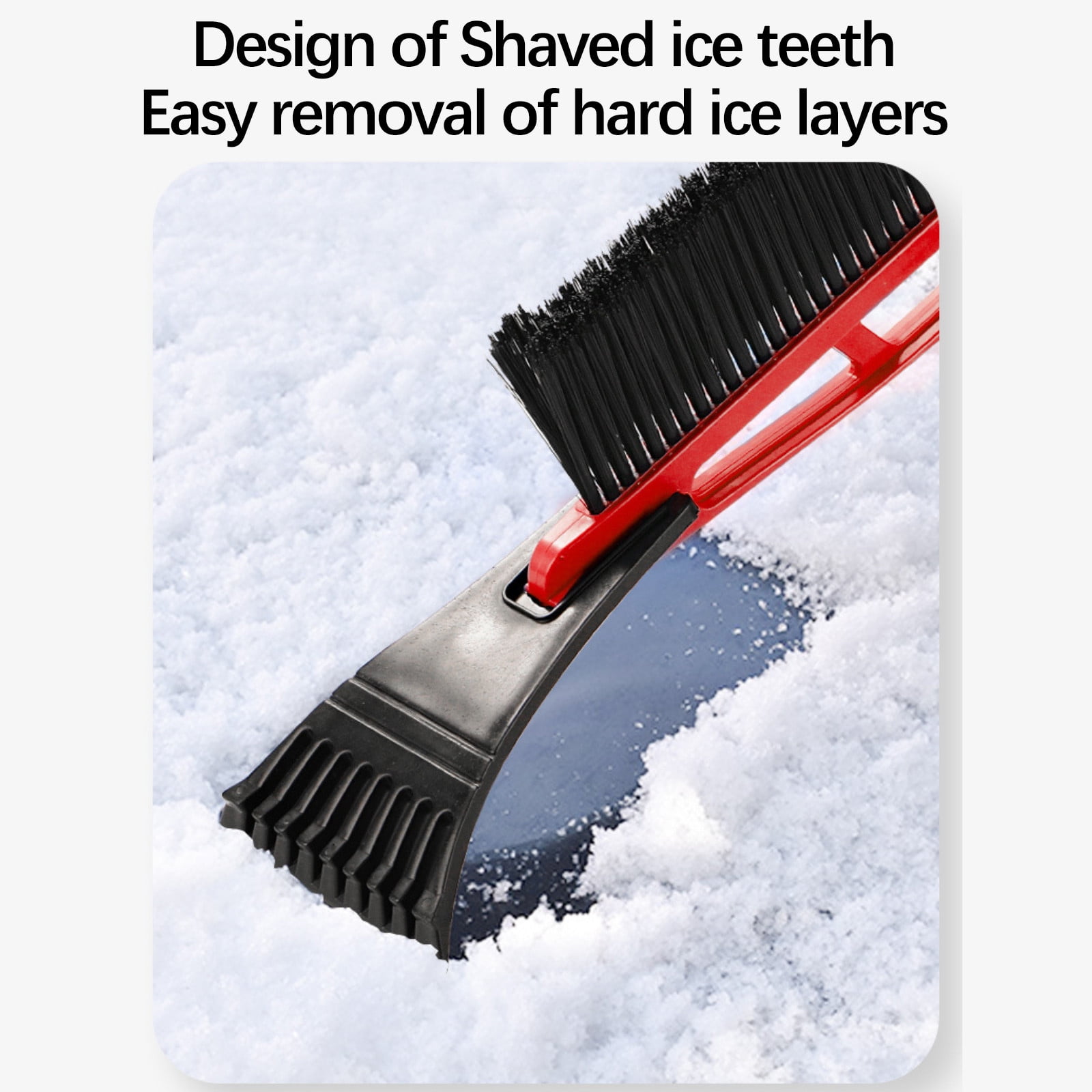 Grattoir à Glace 5 En 1 - Brosse à Neige Rétractable (80-100 Cm) - Pour Voiture, SUV, Camion - Hiver