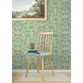thumbnail image 4 of NextWall  Bird Toile Peel and Stick Wallpaper 20.5 in. W x 18 ft. L - Aquamarine, 4 of 8