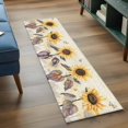 thumbnail image 5 of Sunflower Kitchen Runner Rug 2x6 Washable Runners for Hallway Non Slip Yellow Summer Botanical Floral Farmhouse Large Area Rug Indoor Floor Carpet for Bathroom Laundry Entryway Bedroom Living Room, 5 of 8