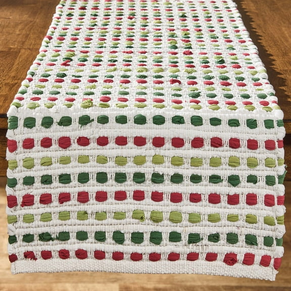 Split P Ryland Holiday Green Table Runner 15"X72"