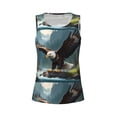 thumbnail image 5 of Goofa Forest River Bald Eagle Printed Womens Workout Tops for Women Sleeveless Yoga Shirts Athletic Running Tank Tops Sleeveless Gym Clothes Workout Apparel-Medium, 5 of 9