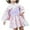 A-156Light Pink2, variant on MEZZALL Trendy Girls Outfits Sets Stylish Printed Kimono Robe Long Sleeve Sets For Casual Wear Robe Fashion Toddler Dailywear Stylish / 3-4 Years